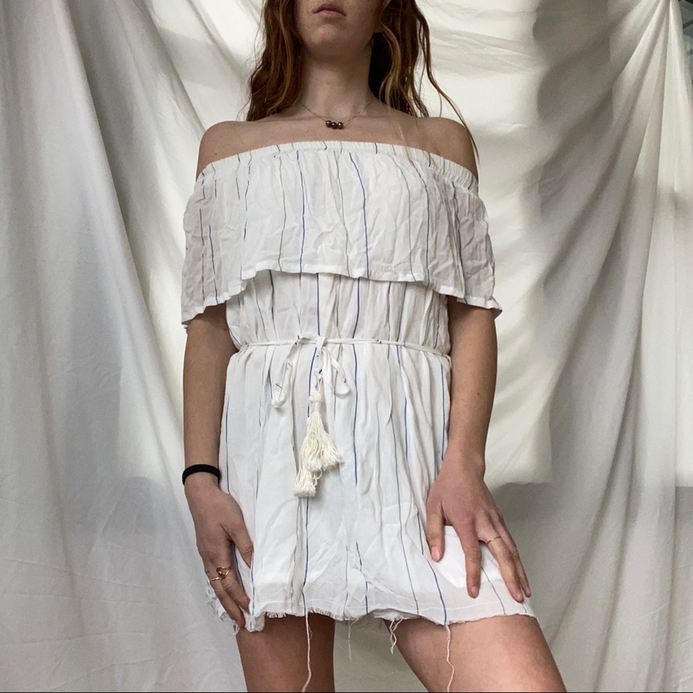 Faithfull the brand striped mini dress